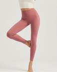 High-Rise Stretch Leggings - Shade Of Orange