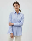 Long Sleeve Shirt - Blue Stripes