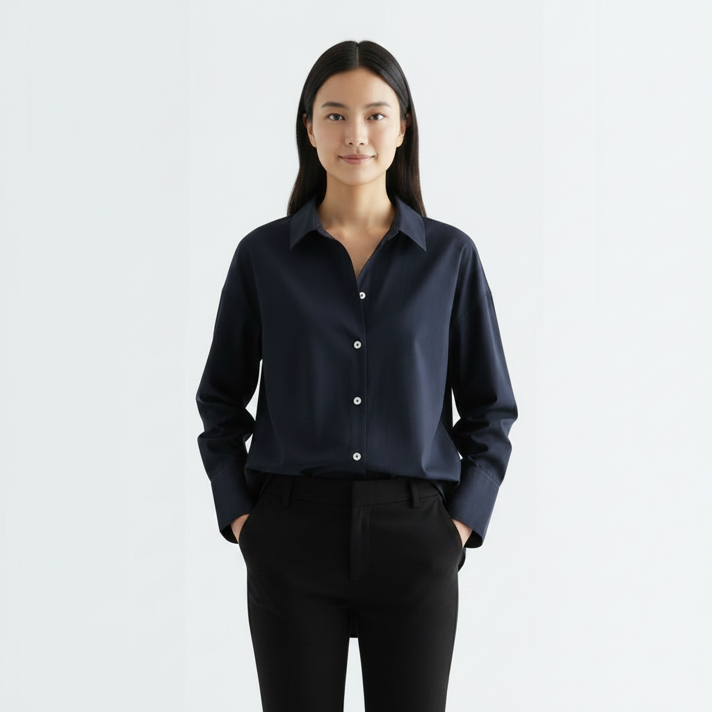 Long Sleeve Shirt - Dark Blue
