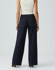 Casual Denim Style Pants - Dark Blue