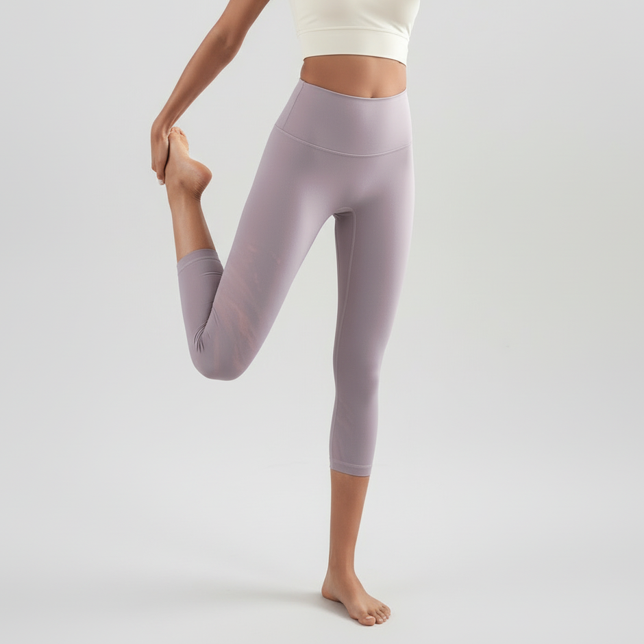 Ankle Length Leggings - Hint Of Purple