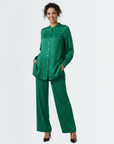 Glossy Cord Set - Green