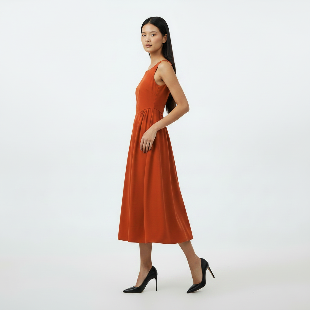 Essential Dress - Shade Of Red