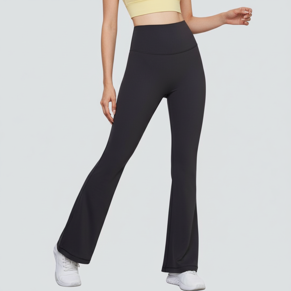 One-Size Flared Yoga Pants - Graphite Grey