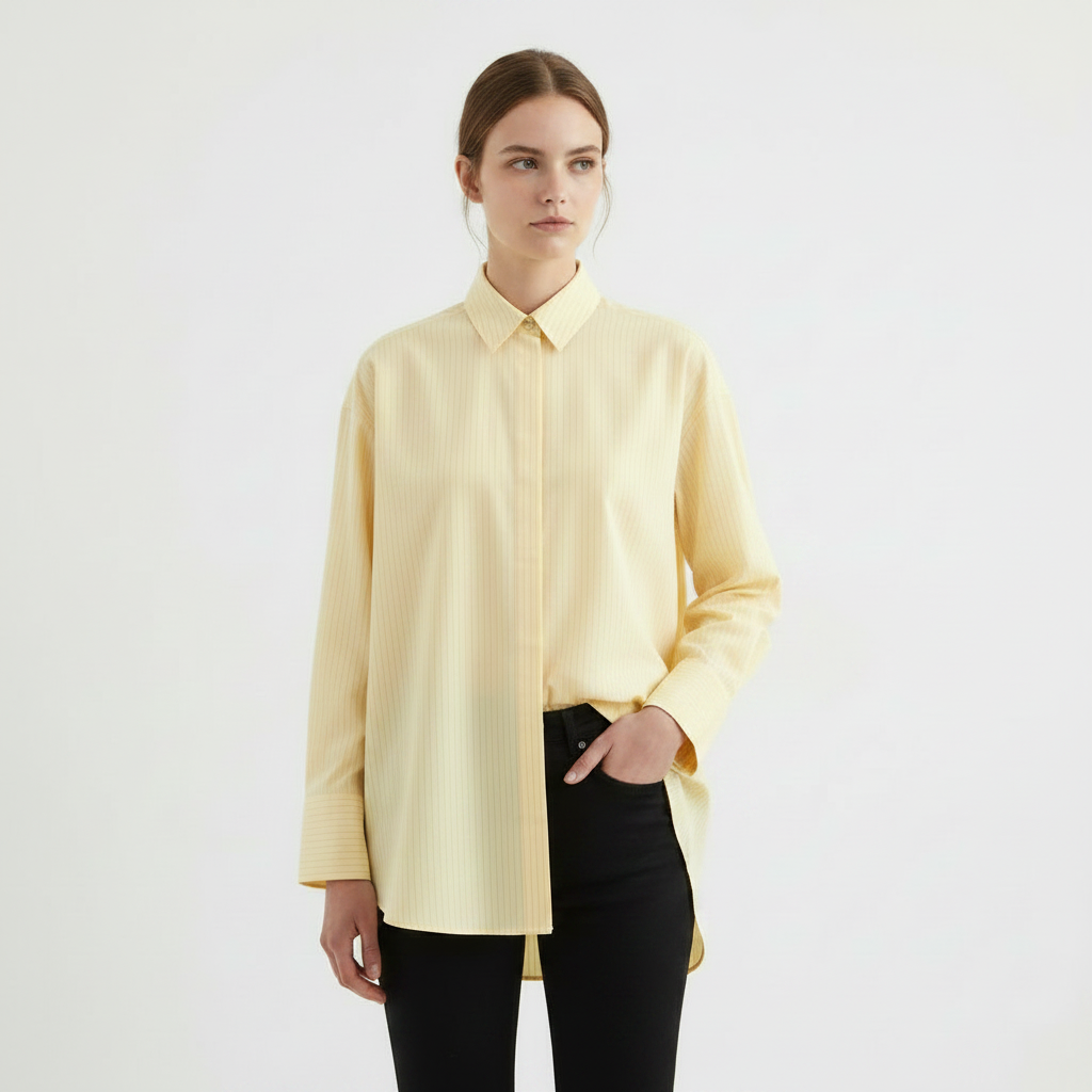 Long Sleeved Shirt - Yellow Stripes