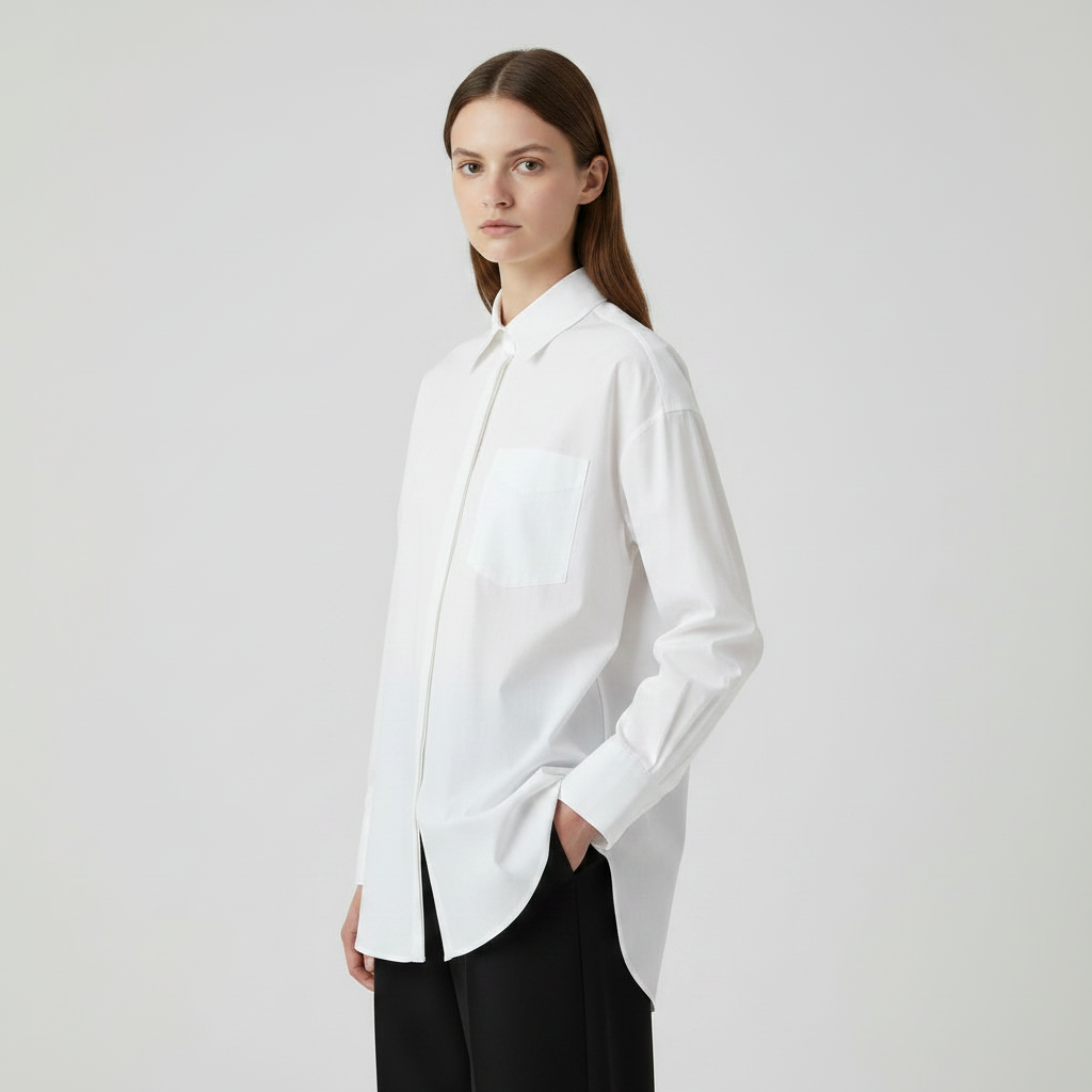 Long Sleeved Shirt - White