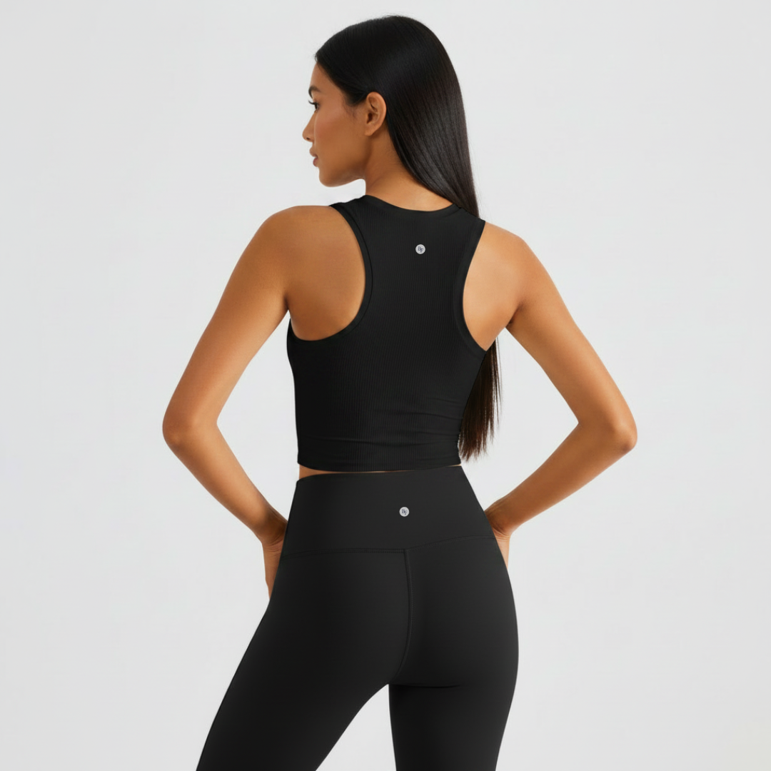 Ribbed Comfort Top - Black