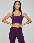 Cross Back Set - Dark Purple