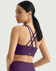 Cross Back Set - Dark Purple