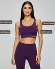 Cross Back Set - Dark Purple