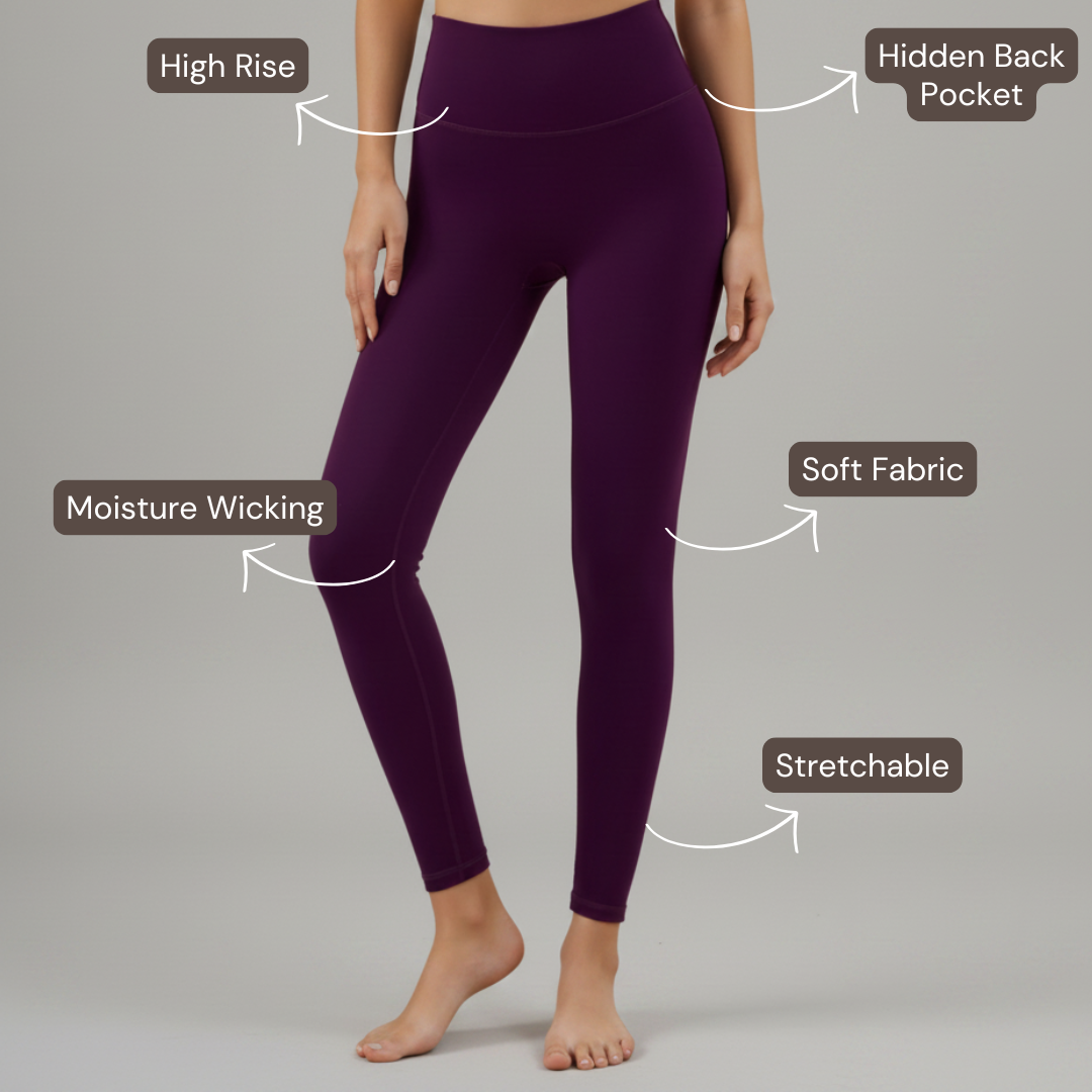 Cross Back Set - Dark Purple