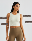 Ribbed Comfort Top - Ivory White