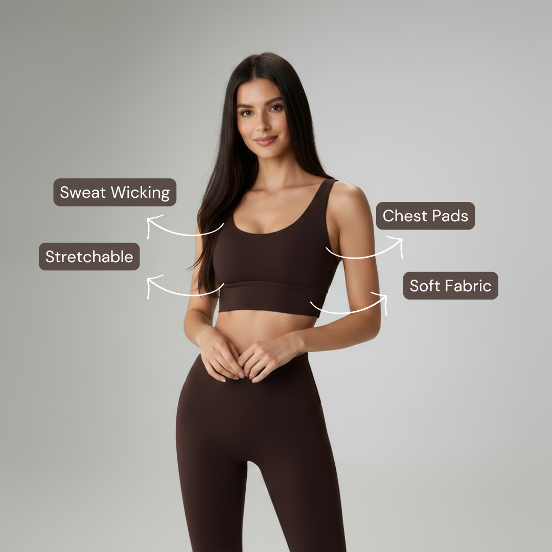 Cross Back Set - Brown