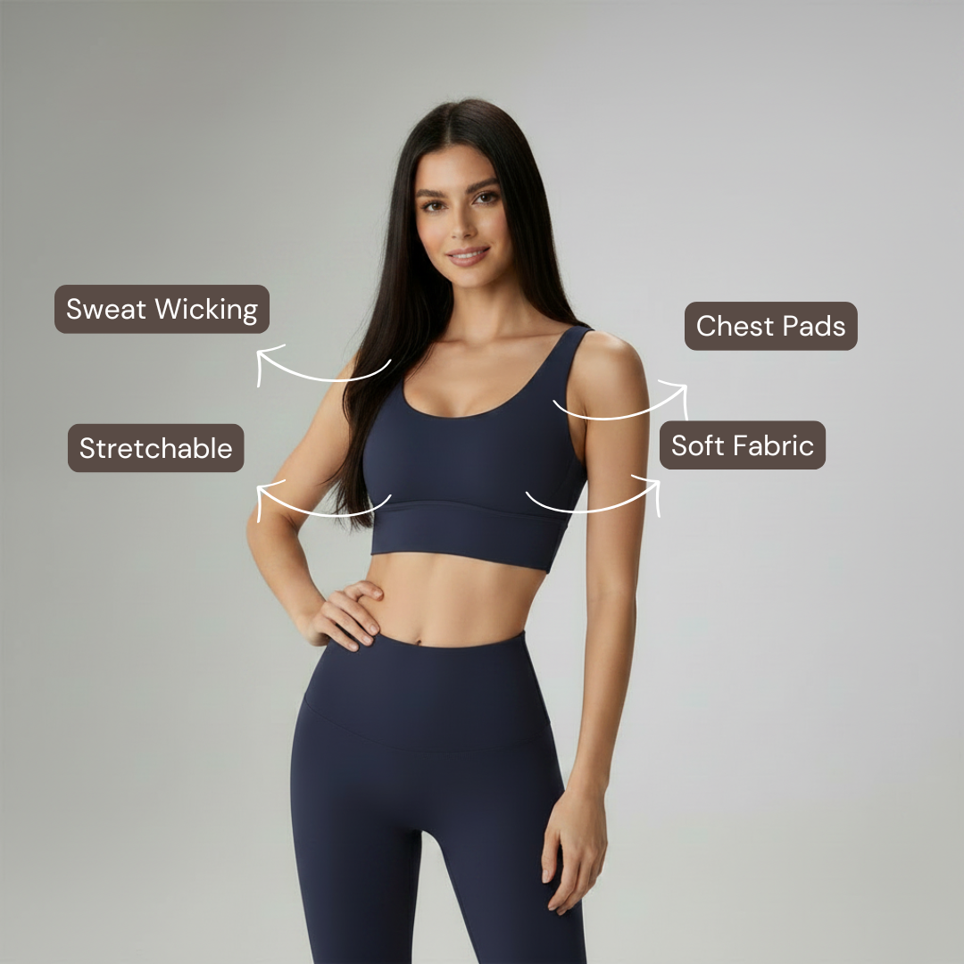 Cross Back Set - Dark Blue